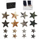 Star Shaped Studs with Back Pin Rivets (Pack of 50)